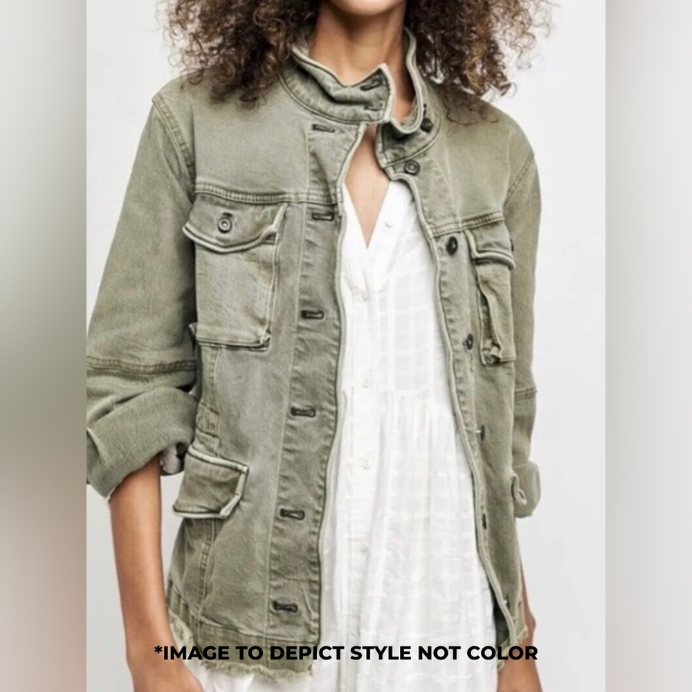 🆕 FREE PEOPLE | HARLEY MILITARY SHIRT JACKET | SIZE: XS